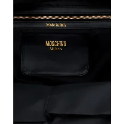 Moschino Rygsække*Quiltet Hætte Rygsæk Blå