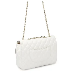 Kazar Skuldertasker*Quiltet skulderkæde håndtaske Hvid