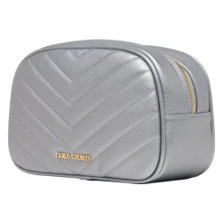 Carlo Colucci Toilettasker*Quiltet Kosmetikpose Doga Grå
