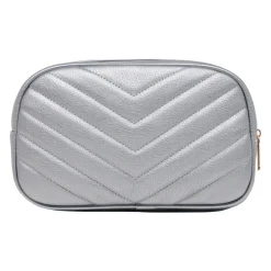Carlo Colucci Toilettasker*Quiltet Kosmetikpose Doga Grå