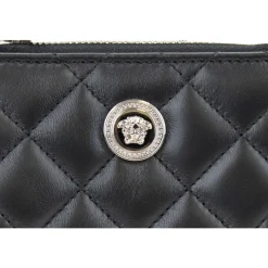 Versace Punge & Kortholder*Quiltet læder damepung Sort