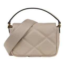 Versace Håndtasker*Quiltet læder skuldertaske med magnetisk lukning Hvid