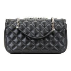 Versace Skuldertasker*Quiltet læder skuldertaske Magnetisk lukning Sort