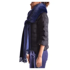 Burberry Tørklæder*Quiltet Puffer Hætte Halstørklæde Blå