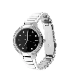 Bulova Ure*96R207 Black Diamonds Dial Ur Grå