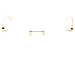 Cartier Briller*Rammeløs optisk brille Gul