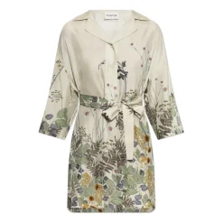 Munthe Kjoler*Ratana Silkekjole Beige