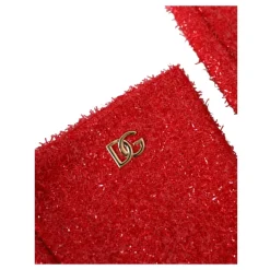 Dolce & Gabbana Handsker*Lurex Arm Længde Mode Handsker Rød