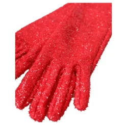 Dolce & Gabbana Handsker*Lurex Arm Længde Mode Handsker Rød