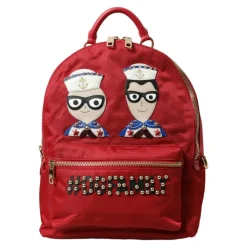 Dolce & Gabbana Rygsække*rygsæk med gulddetaljer Rød