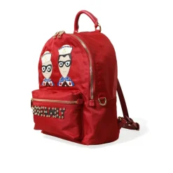 Dolce & Gabbana Rygsække*rygsæk med gulddetaljer Rød