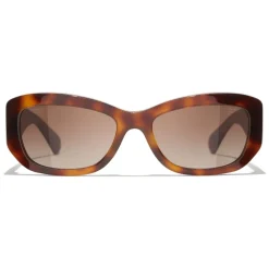 Chanel Solbriller*Rectangle Solbriller Brun