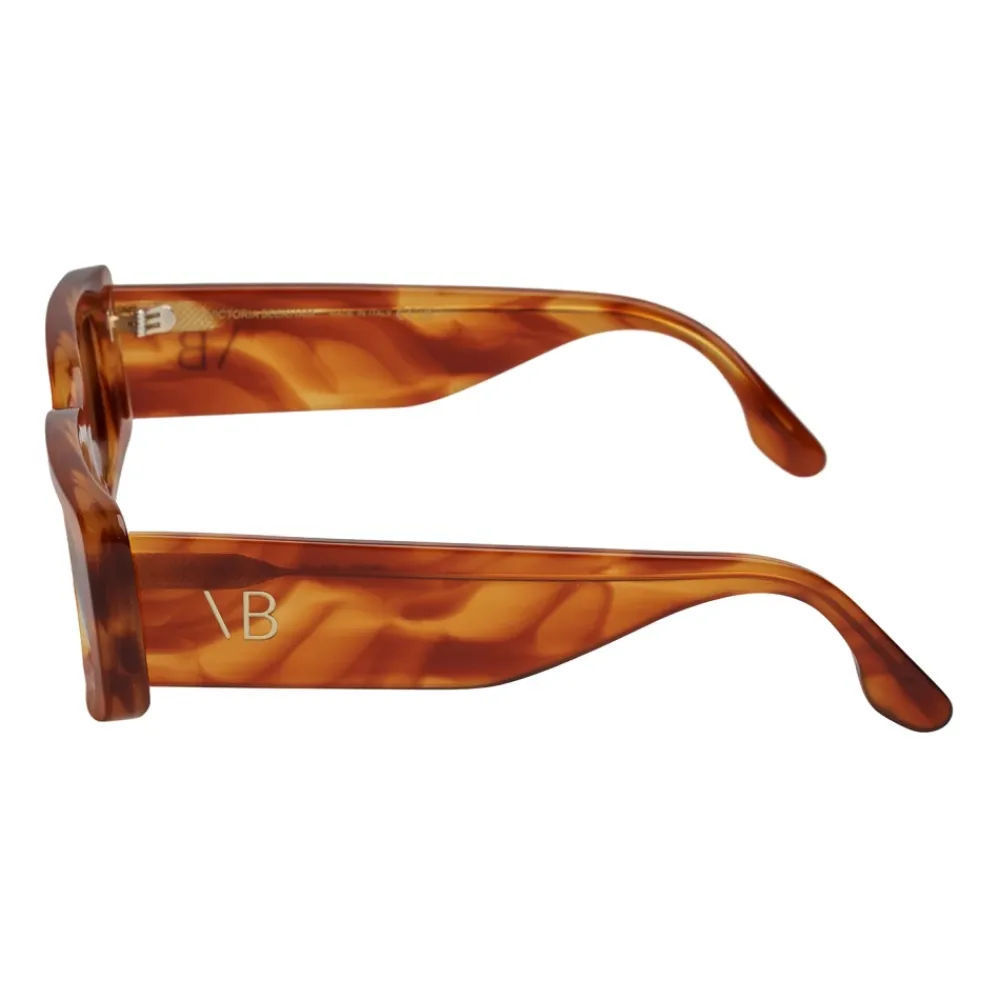 Victoria Beckham Solbriller*Rektangulære acetat solbriller Brun