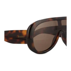Gucci Solbriller*Rektangulære solbriller Brun