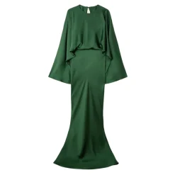 Norma Kamali Kjoler*Reverse Obie Gown med lange ærmer Grøn