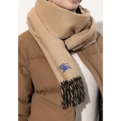 Burberry Tørklæder*Reversible Cashmere Scarf Beige