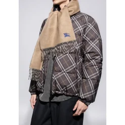 Burberry Tørklæder*Reversible Cashmere Scarf Beige