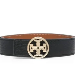 Tory Burch Bælter*Reversible Miller Bælte med Logo Spænde Sort