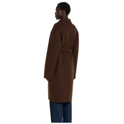 Gucci Frakker*Reversible Silk Wool Coat Brun