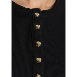 Anine Bing T-Shirts*Ribbed Top Alessia Sort