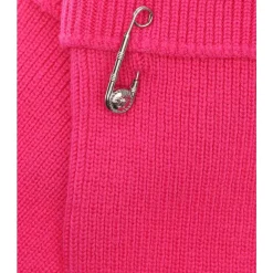 Versace Handsker*Ribbet Uldhandsker med Medusa Detalje Pink
