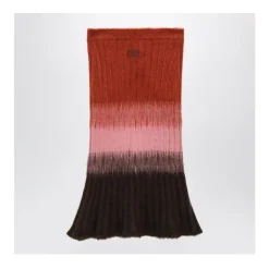 Fendi Nederdele*Ribstrikket Flared Midi Nederdel Multifarvet