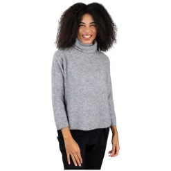 Gran Sasso Striktrøjer & Sweatere*Ribstrikket Rullekrave Sweater Grå
