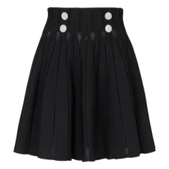 Balmain Nederdele*Ribstrikket skater nederdel Sort