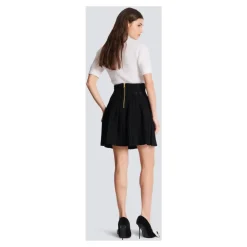 Balmain Nederdele*Ribstrikket skater nederdel Sort