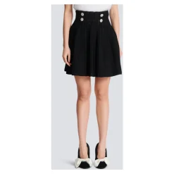 Balmain Nederdele*Ribstrikket skater nederdel Sort