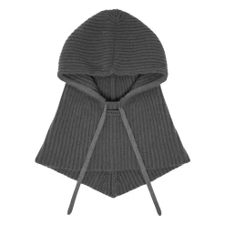 PINKO Huer & Kasketter*Ribstrikket Uld Kashmir Balaclava Hætte Grå