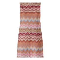 Missoni Kjoler*Ærmeløs Mini Kjole med Chevron-mønster Multifarvet