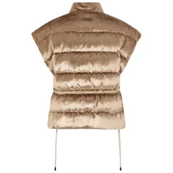 Peserico Jakker*Ærmeløs Quiltet Vest Beige