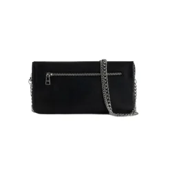 Zadig & Voltaire Clutch*Rock Grained Leather Studs Clutch Taske Sort