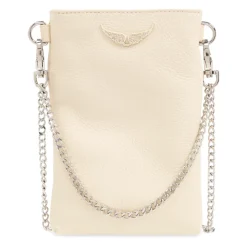 Zadig & Voltaire Bæltetasker*Rock Phone Holder på Kæde Beige