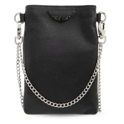 Zadig & Voltaire Bæltetasker*Rock telefonholder på kæde Sort