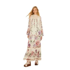 FARM Rio Kjoler*Rococo Flowers Maxi Kjole Hvid