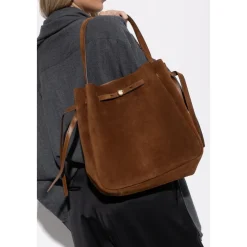 Tory Burch Skuldertasker*Romy Large Skuldertaske Brun