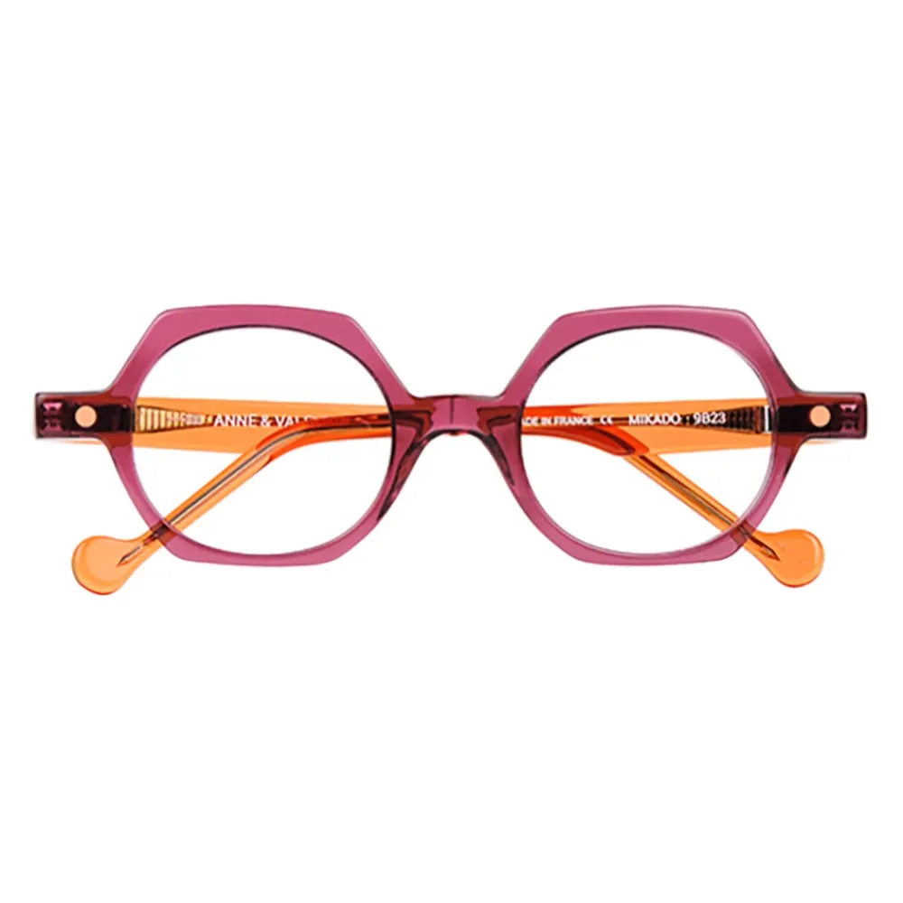 Anne & Valentin Briller*Rosa & Optiske Rammer Lilla