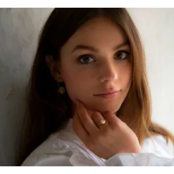 Frk. Lisberg Smykker*Rosa Chalcedon Petite Ring Gul