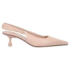 Jimmy Choo Pumps|Stiletter*Rosa Læder Højhælede Sandaler Pink