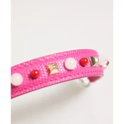 Dolce & Gabbana Tilbehør Til Tasker*Rosa Smykket Læder Taske Håndtag Pink