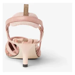 Fendi Pumps|Stiletter*Rosa Velvet Slingback Hæle Pink