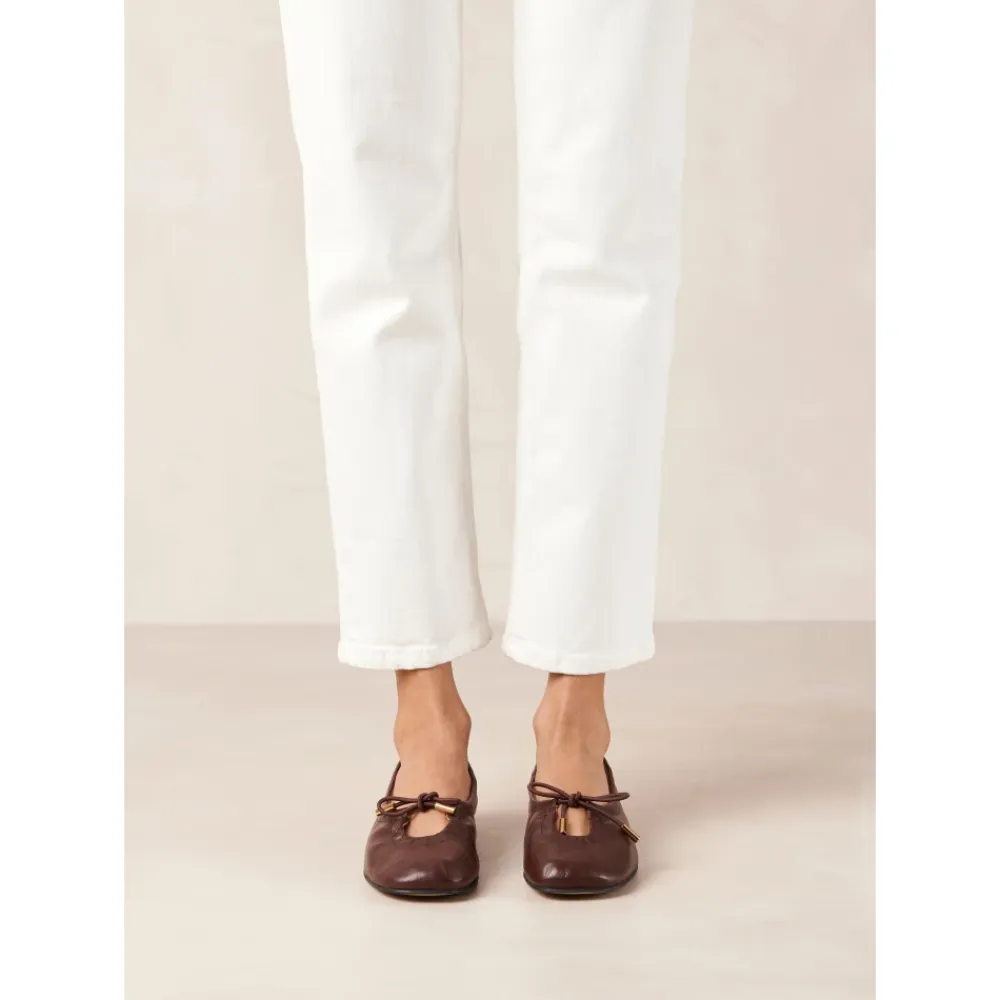 ALOHAS Ballerina Sko*Rosalind Læder Ballet Flats Brun