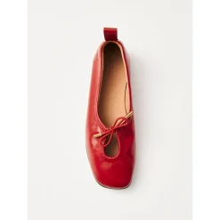 ALOHAS Ballerina Sko*Rosalind Læder Ballet Flats Rød