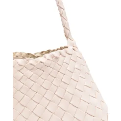 Dragon Diffusion Indkøbstasker*Rosanna Vævet Læder Skuldertaske Beige