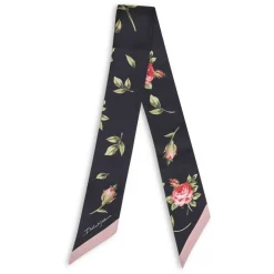 Dolce & Gabbana Tørklæder*Rose Bouquet-Print Silk Twill Bandeau Multifarvet