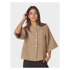 Neo Noir Jakker*Rosella Boucle Mini Jakke Brun