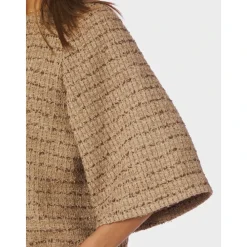 Neo Noir Jakker*Rosella Boucle Mini Jakke Brun