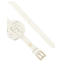 Kazar Bælter*ROSEMARY Læderbælte Hvid